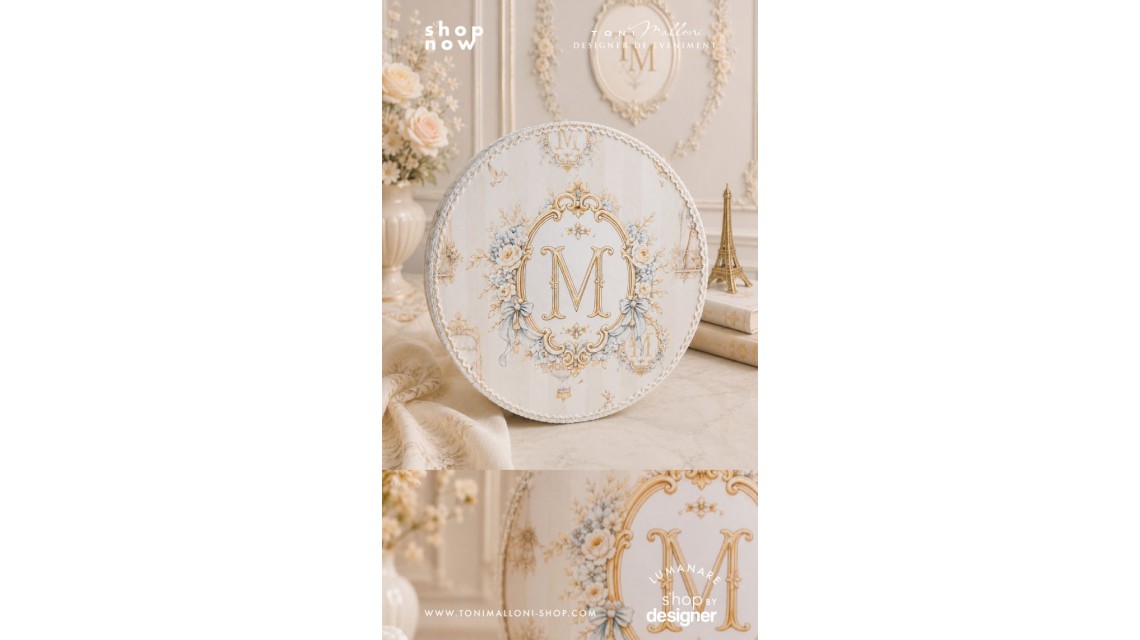 Trusou Botez Atelier Paris Carusel Vintage Monogramă Regală Balon cu Aer Cald 16